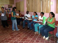 Equipo docente en el Liceo de Nicoya